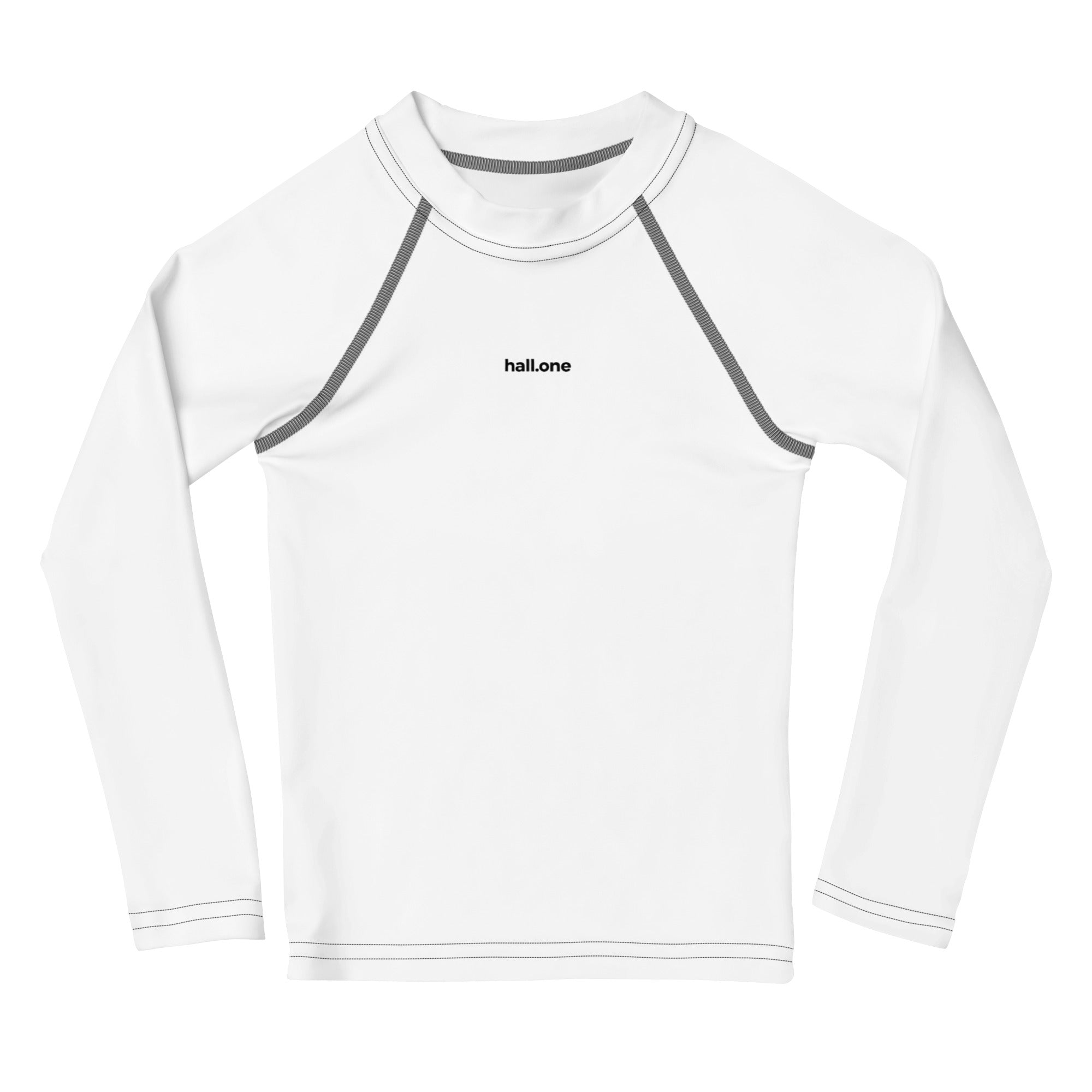 Kinder-Rash-Guard: Kinder Schwimmshirt mit Logo - Hall.one