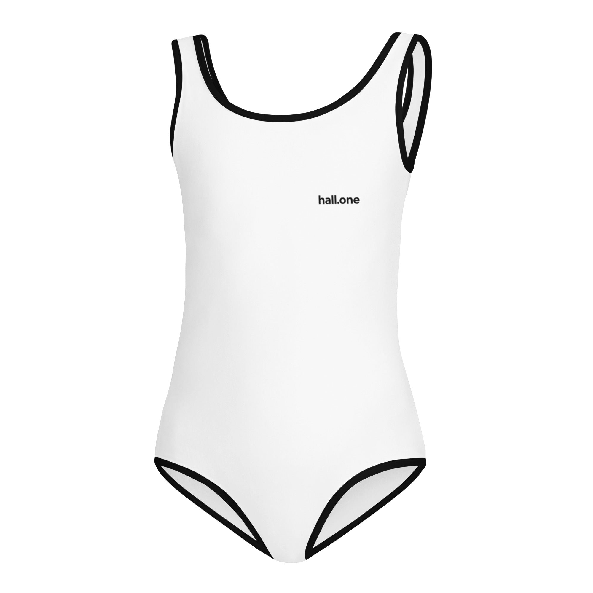 Allover-Kinderbadeanzug: Kinderbadeanzug mit Logo - Hall.one