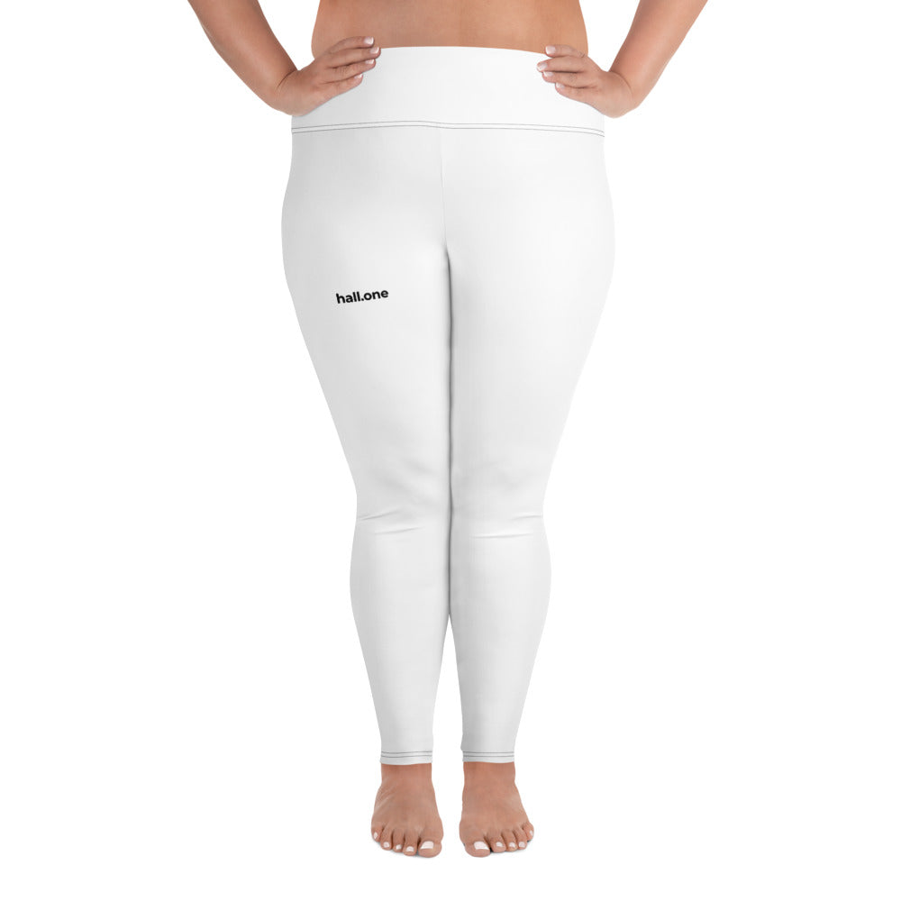 Leggings in Übergröße: Plus Size Leggings mit Logo - Hall.one