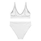 Recycelter Allover High Waist Bikini: bedruckbarer Bikini - Hall.one