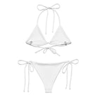 Recycelter Schnürbikini mit Allover-Druck: Bikini personalisierbar - Hall.one