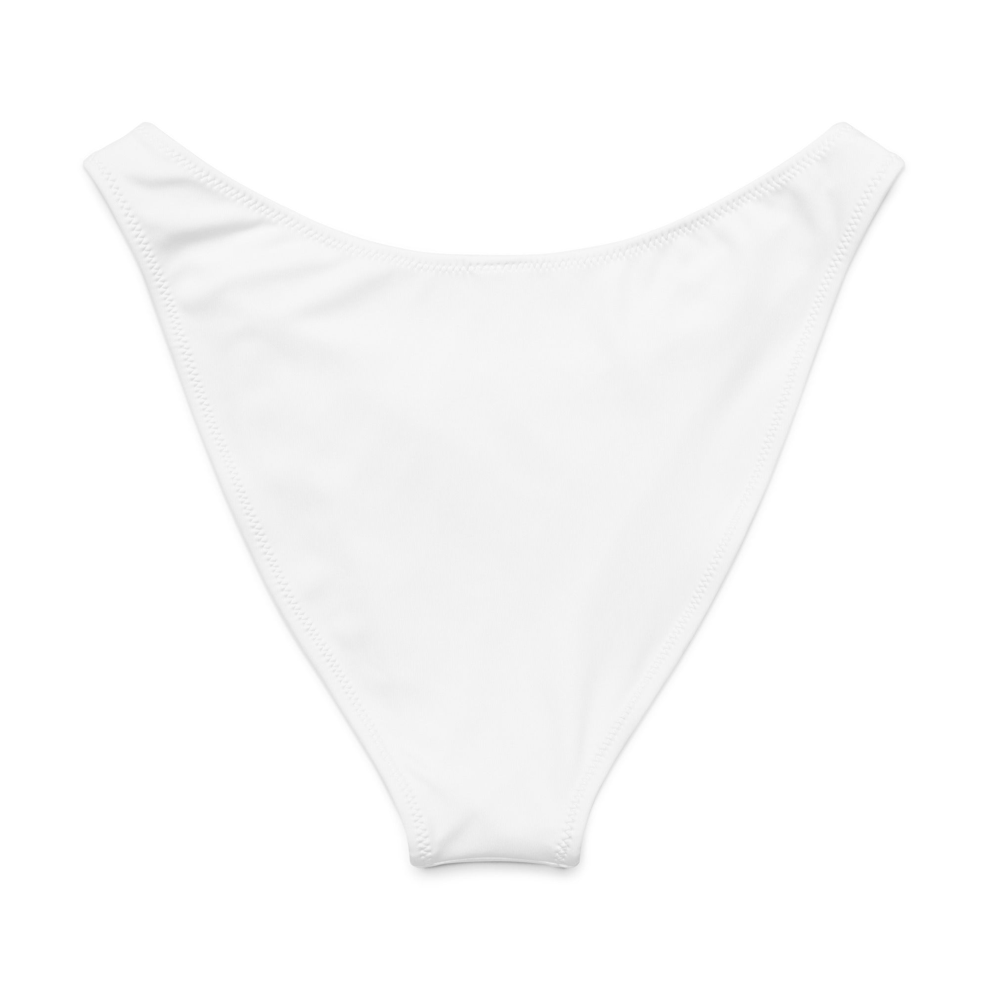 Recycelte Bikinihose V-Schnitt mit Allover-Druck: Bikinihose Mit Logo - Hall.one