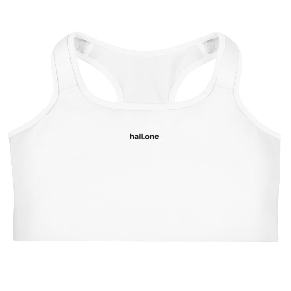 Sports bra: Sport BH mit Logo - Hall.one