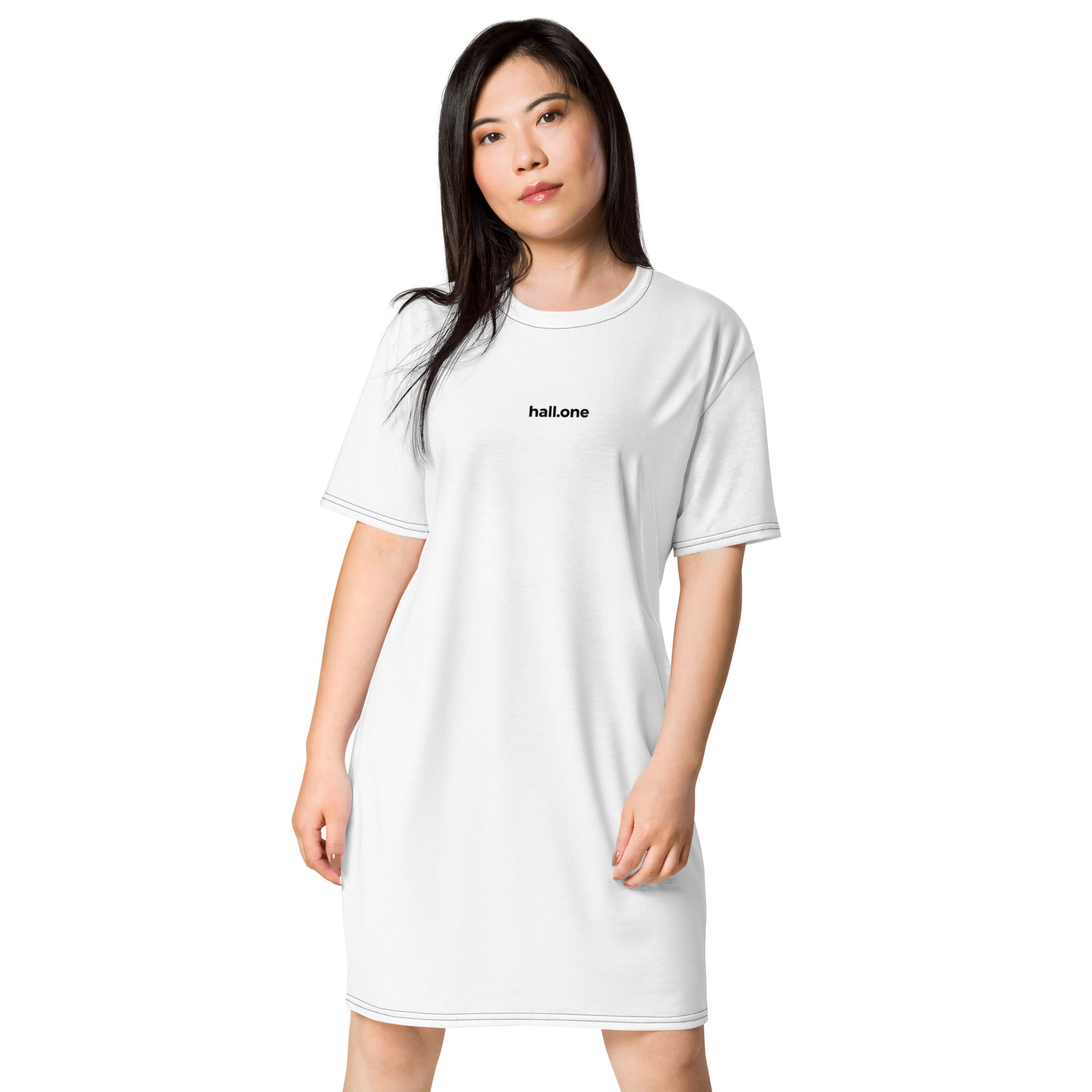T-Shirt-Kleid: Kleid mit Logo - Hall.one