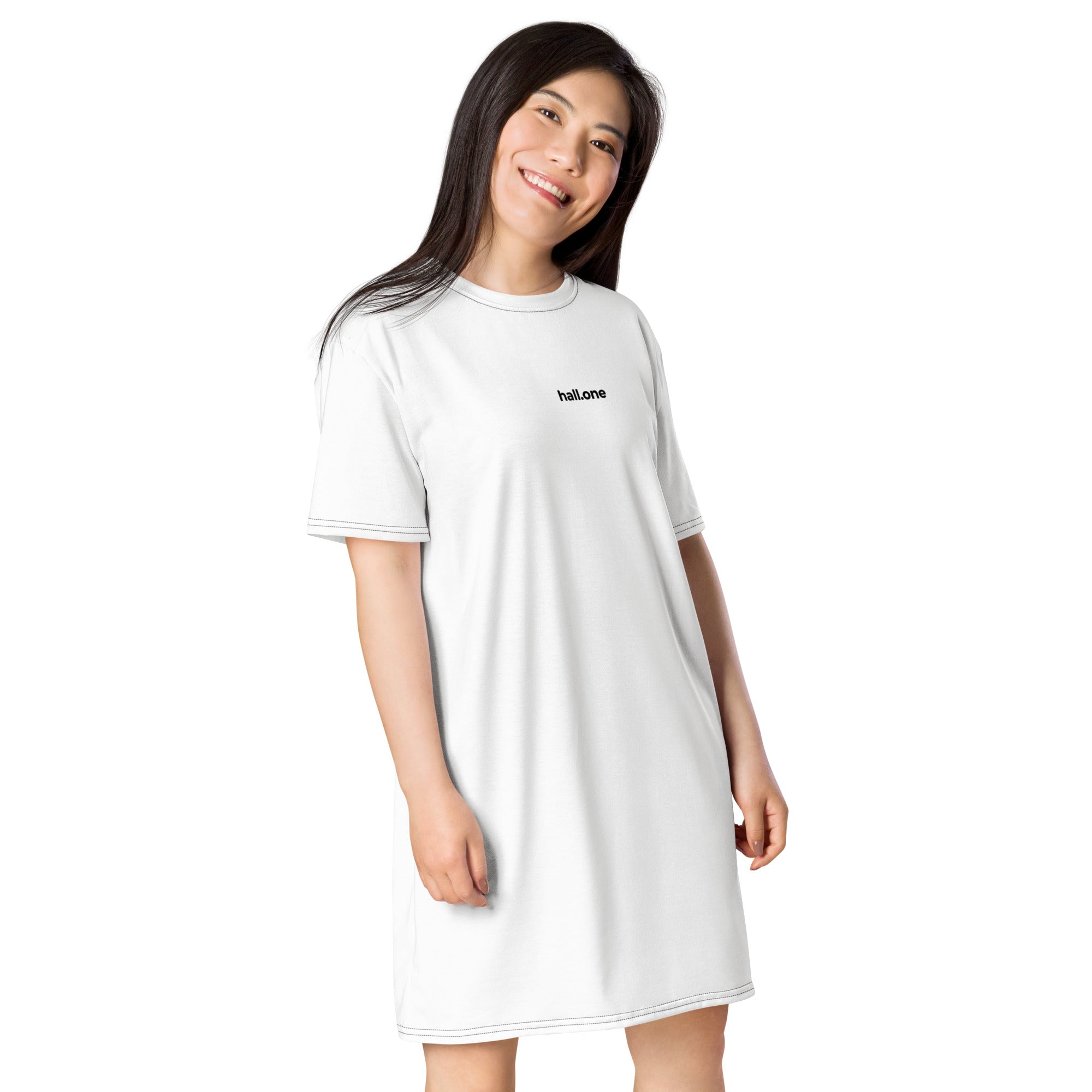 T-Shirt-Kleid: Kleid mit Logo - Hall.one