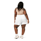 All-Over Print Athletic Long Shorts: Trainingsshorts mit Logo - Hall.one