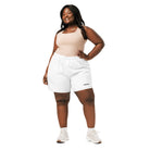 All-Over Print Athletic Long Shorts: Trainingsshorts mit Logo - Hall.one