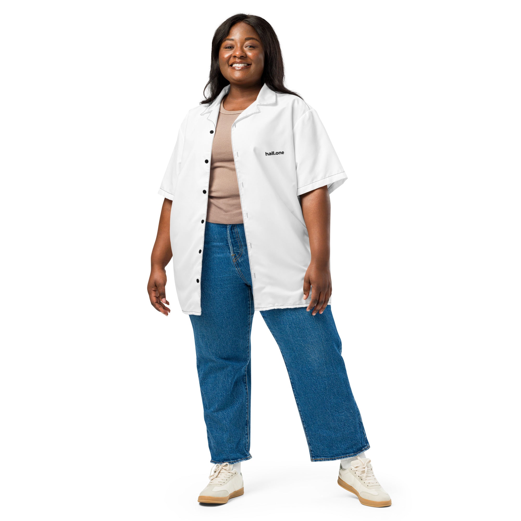 Unisex Hemd mit Knöpfen: Hemd mit Logo - Hall.one