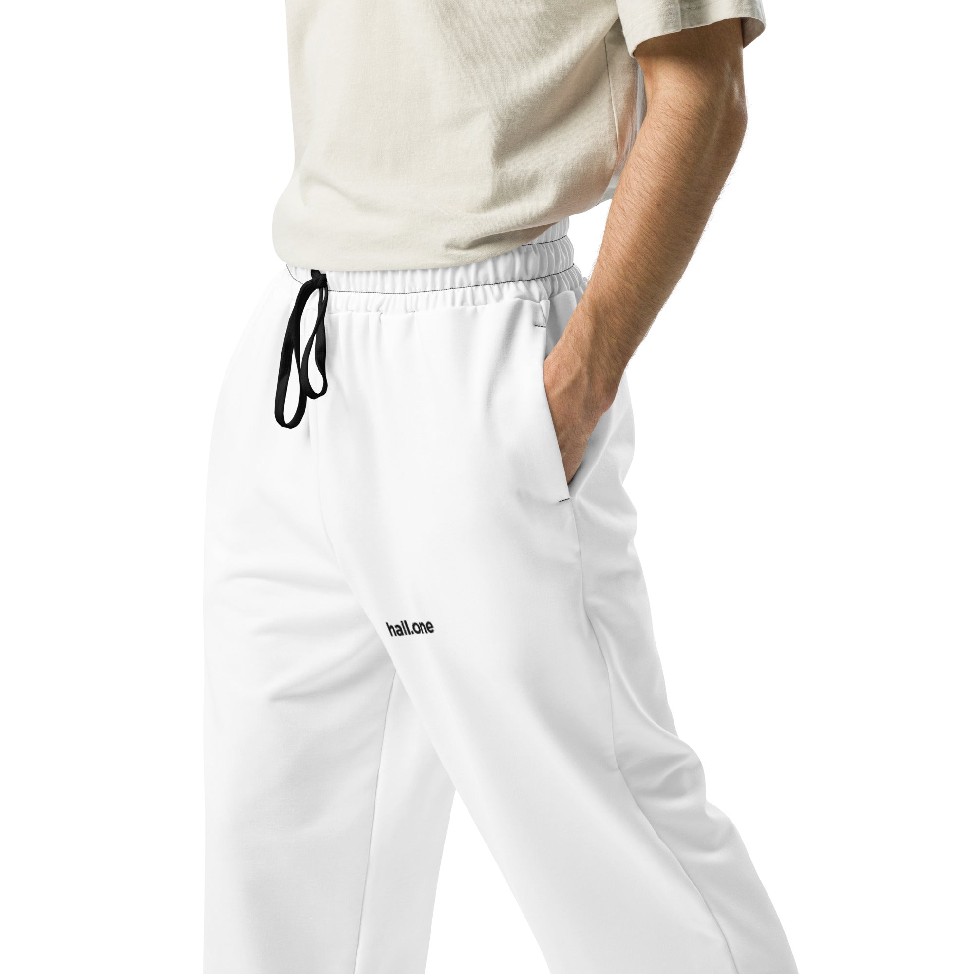 Unisex-Joggingshose mit weiten Beinen und Allover-Druck: Weite Jogginghose bedruckbar - Hall.one