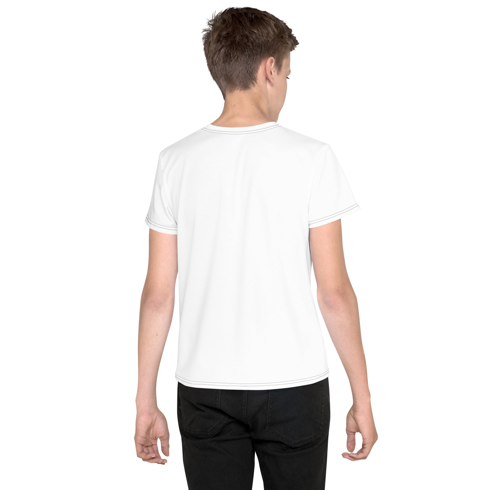 T-Shirt mit Rundhalsausschnitt für Jugendliche: T-Shirt Jugendliche mit Logo - Hall.one