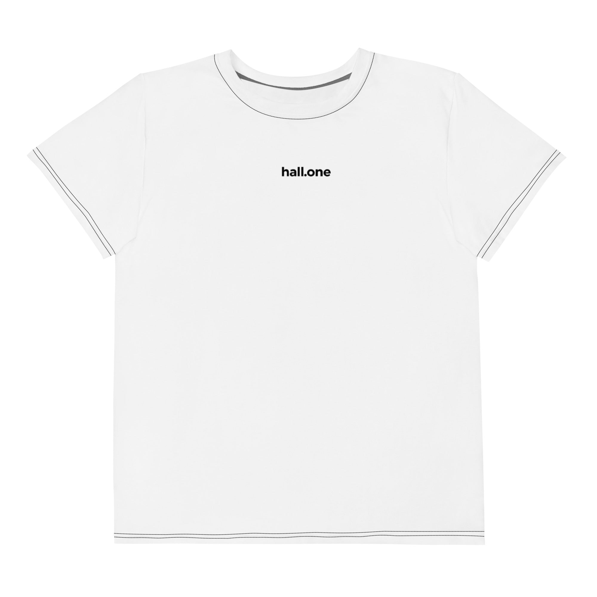 T-Shirt mit Rundhalsausschnitt für Jugendliche: T-Shirt Jugendliche mit Logo - Hall.one