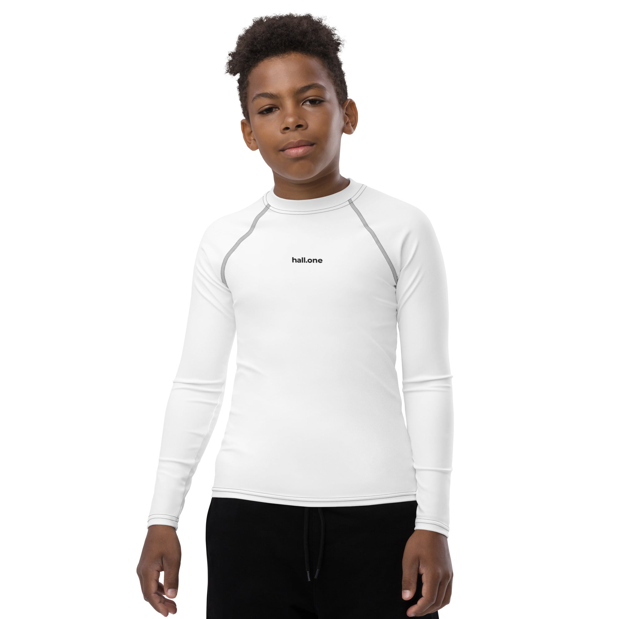 Rash-Guard für Jugendliche: Personalisiertes Schwimmshirt - Hall.one