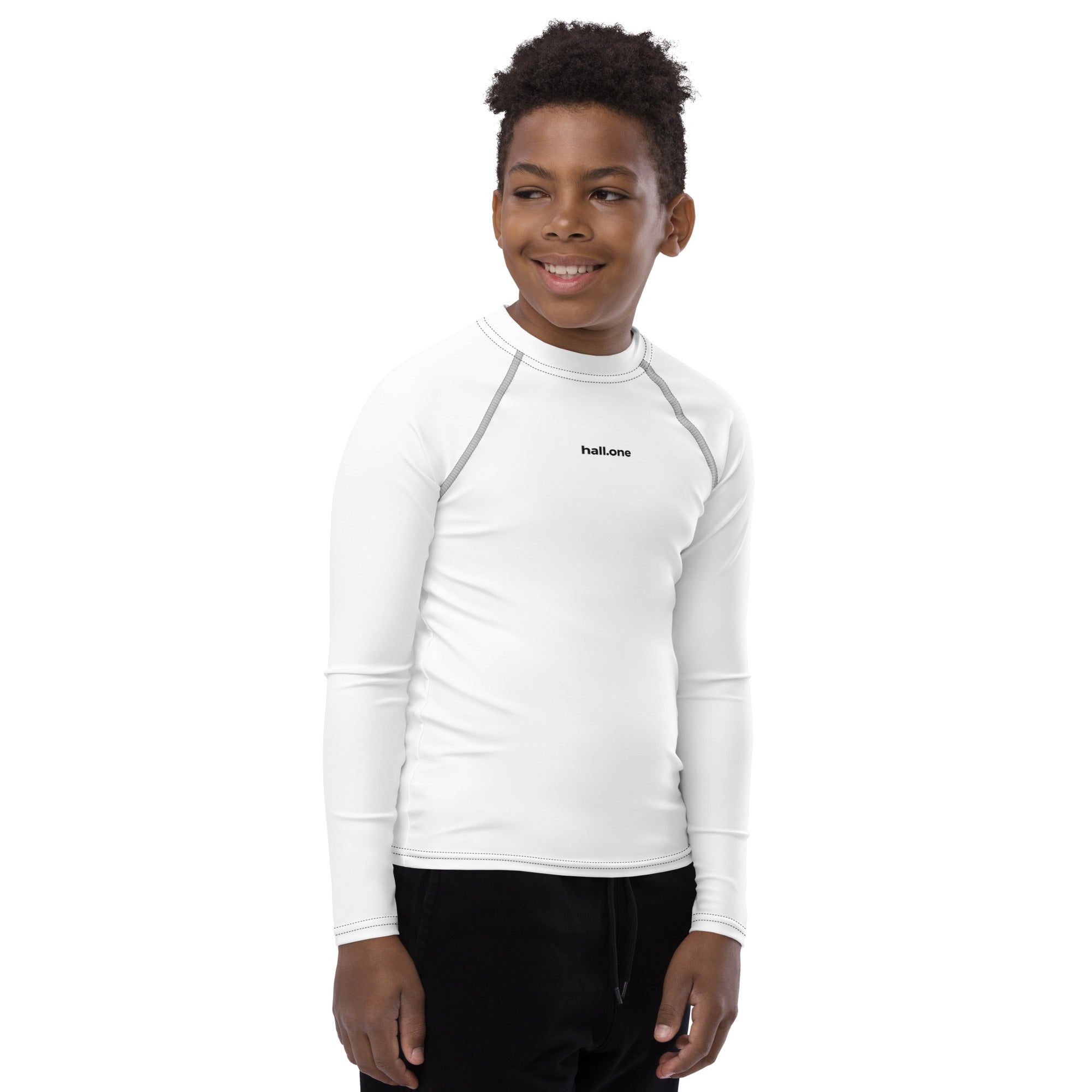Rash-Guard für Jugendliche: Personalisiertes Schwimmshirt - Hall.one