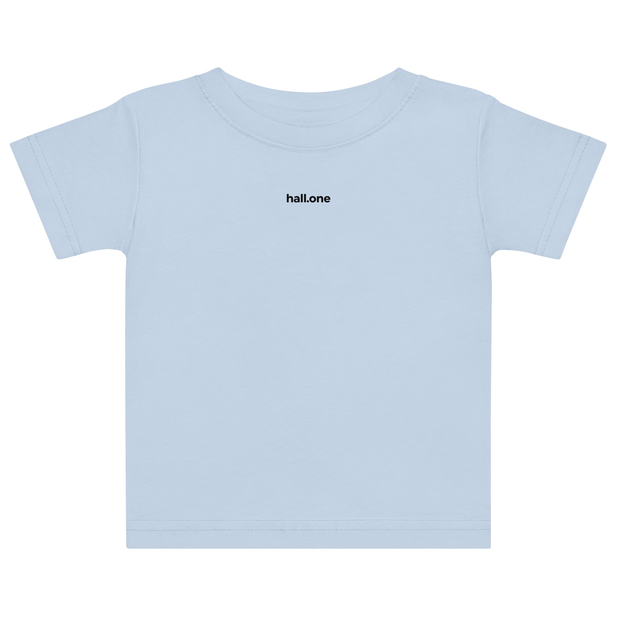 Baby-Jersey-T-Shirt: Babyshirt mit Logo - Hall.one