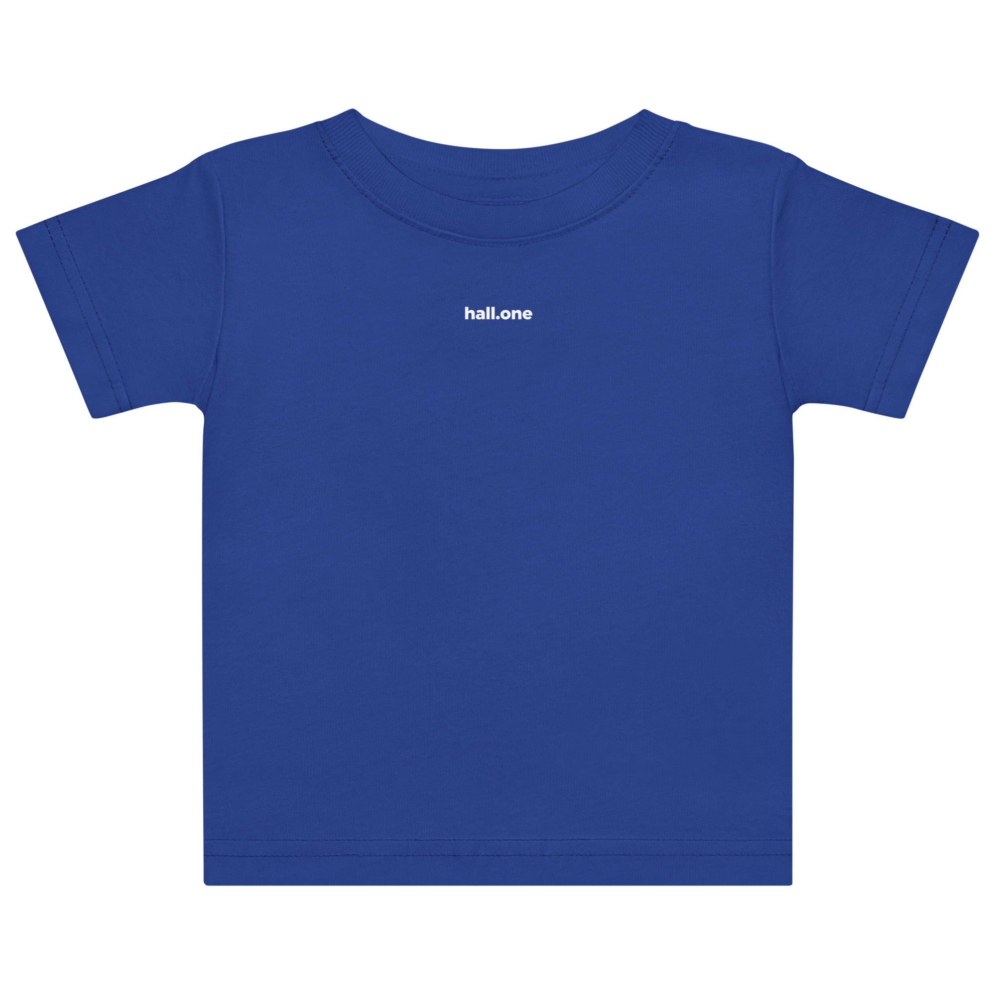 Baby-Jersey-T-Shirt: Babyshirt mit Logo - Hall.one