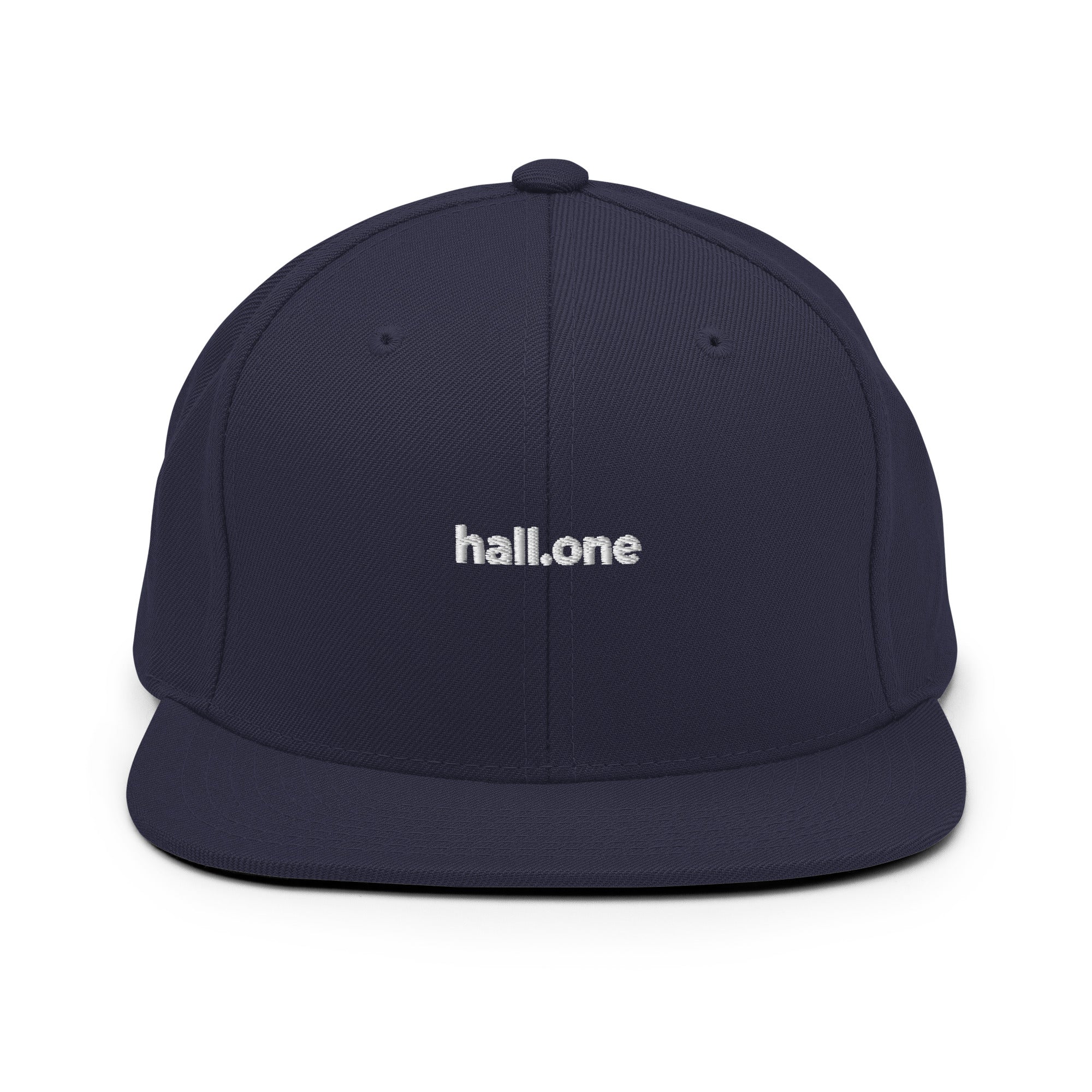 Snapback-Cap: Schildkappe mit Logo - Hall.one