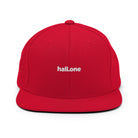 Snapback-Cap: Schildkappe mit Logo - Hall.one