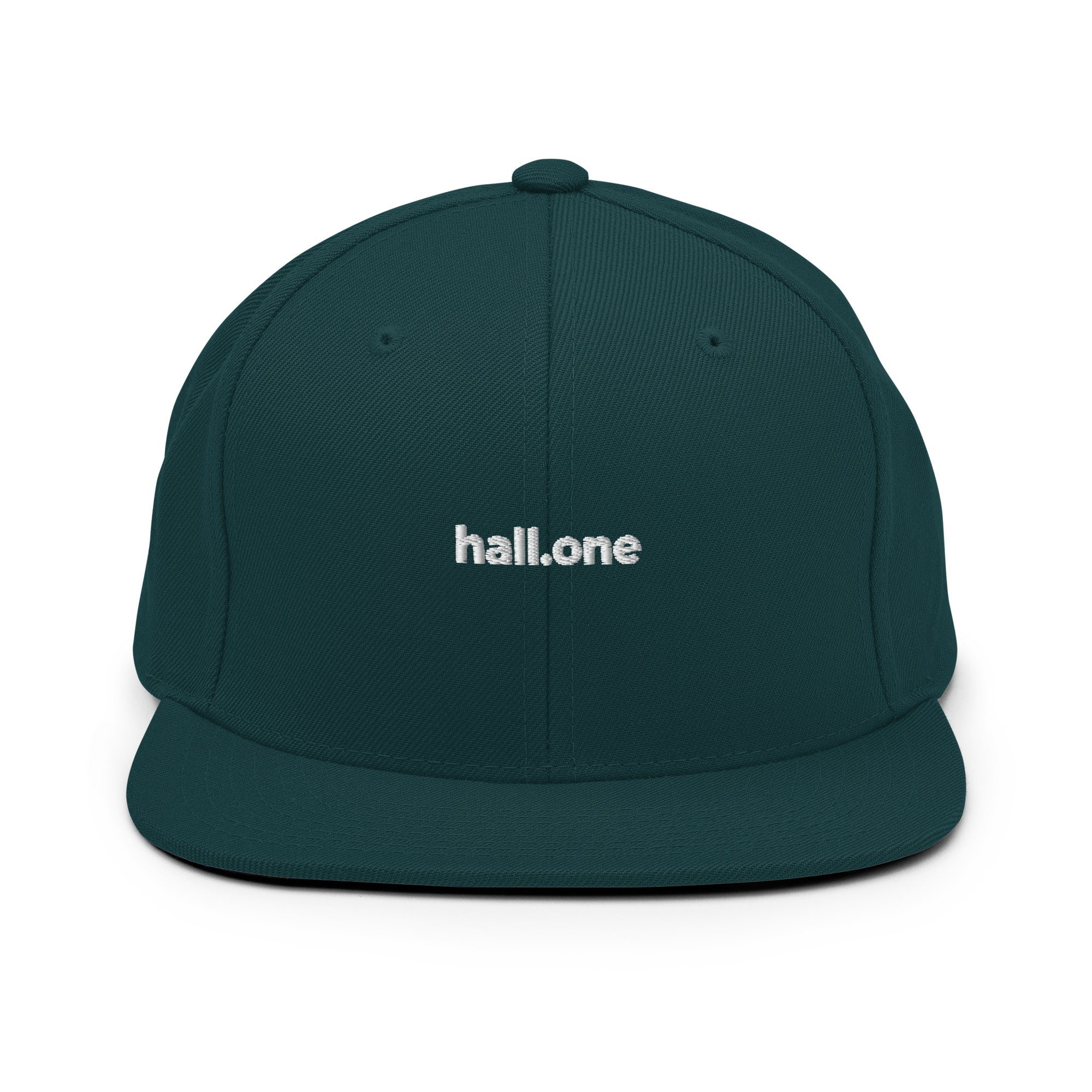 Snapback-Cap: Schildkappe mit Logo - Hall.one