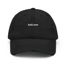 Dad-Hat im Used-Look: Baseball-Cap mit Logo - Hall.one