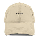 Dad-Hat im Used-Look: Baseball-Cap mit Logo - Hall.one