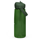 Wasserflasche mit umklappbarem Trinkhalm: Sport-Wasserflasche mit Logo - Hall.one