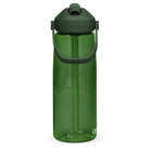 Wasserflasche mit umklappbarem Trinkhalm: Sport-Wasserflasche mit Logo - Hall.one