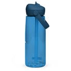 Wasserflasche mit umklappbarem Trinkhalm: Sport-Wasserflasche mit Logo - Hall.one