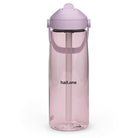 Wasserflasche mit umklappbarem Trinkhalm: Sport-Wasserflasche mit Logo - Hall.one