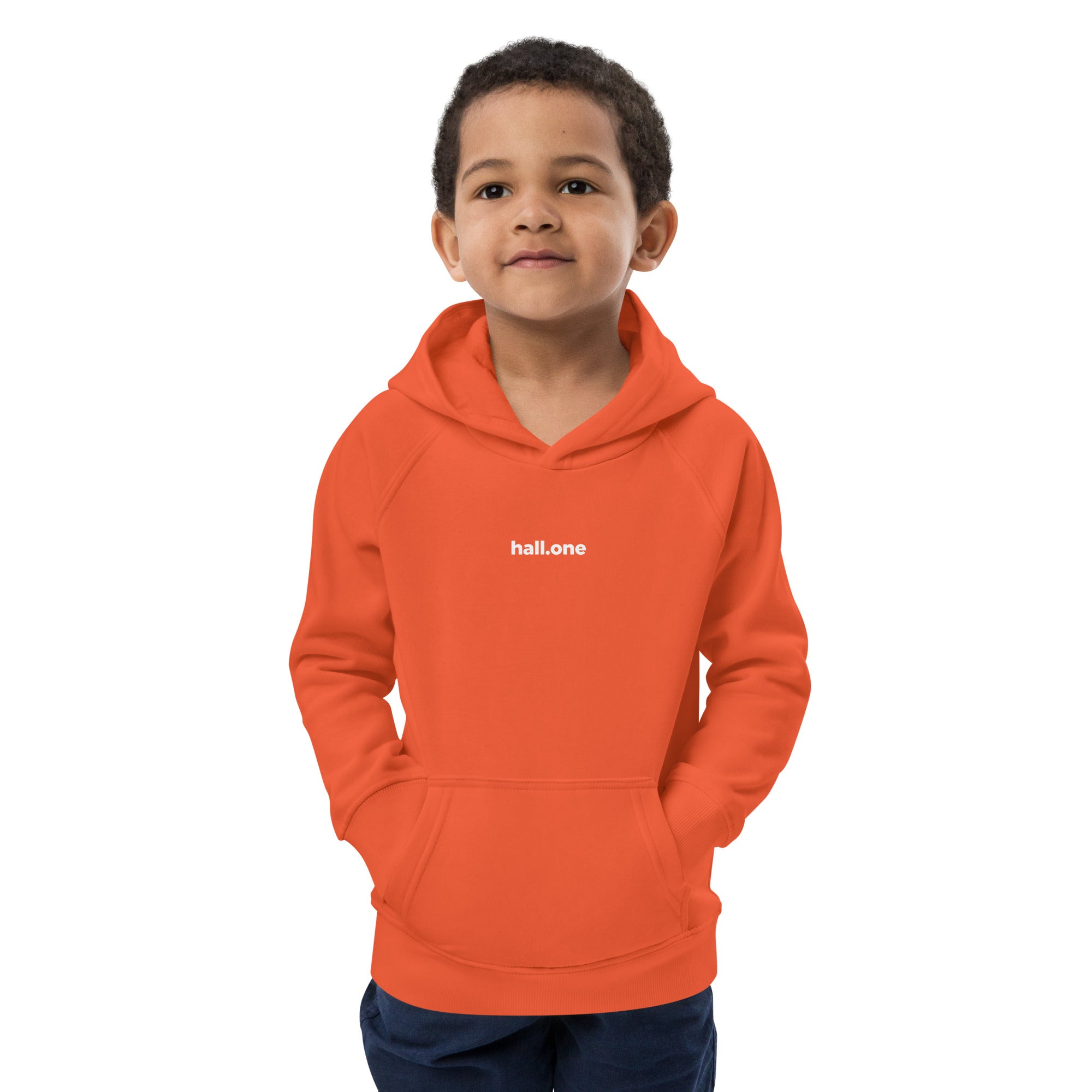Öko-Kapuzenpullover für Kinder: Kinder Hoodie bedruckbar - Hall.one