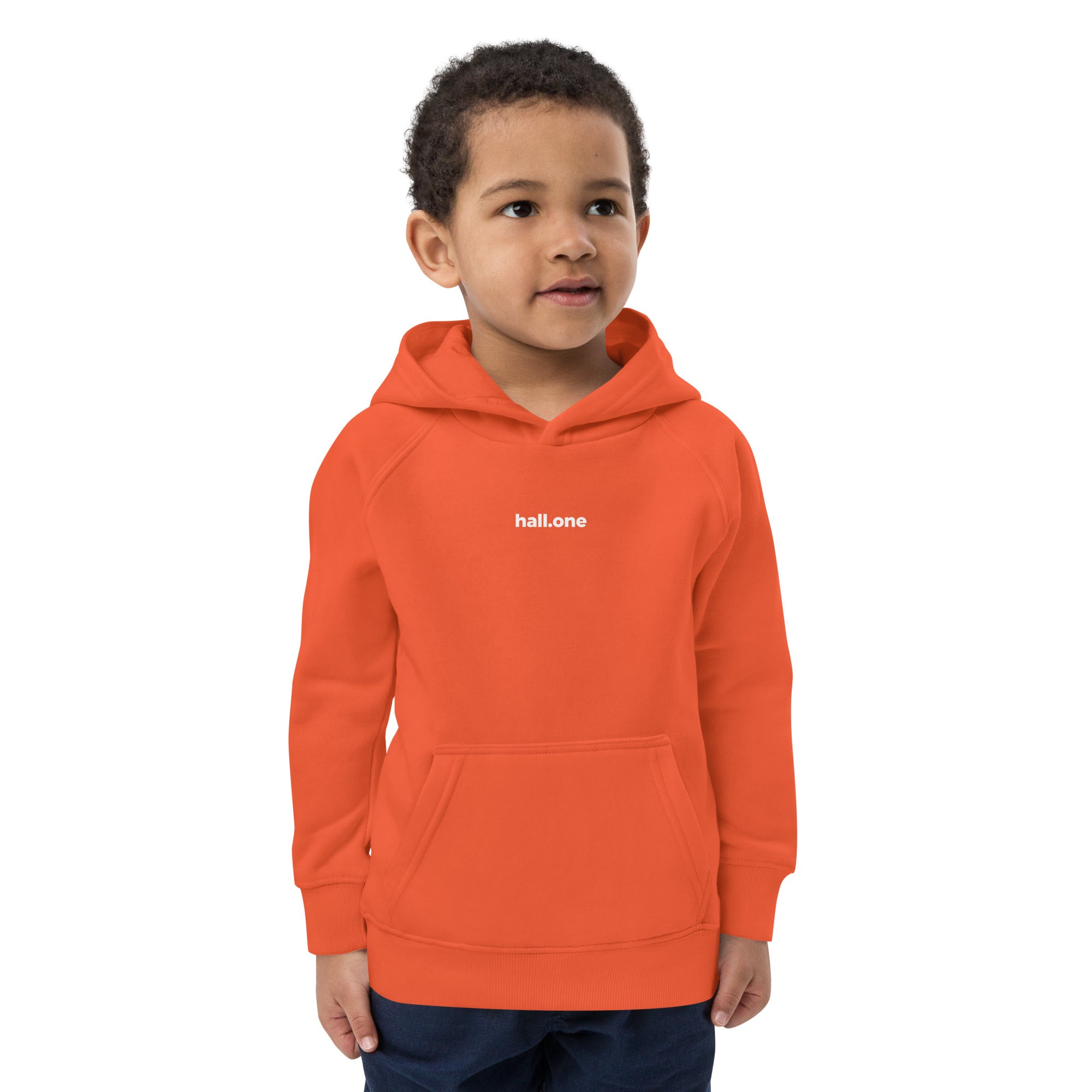 Öko-Kapuzenpullover für Kinder: Kinder Hoodie bedruckbar - Hall.one
