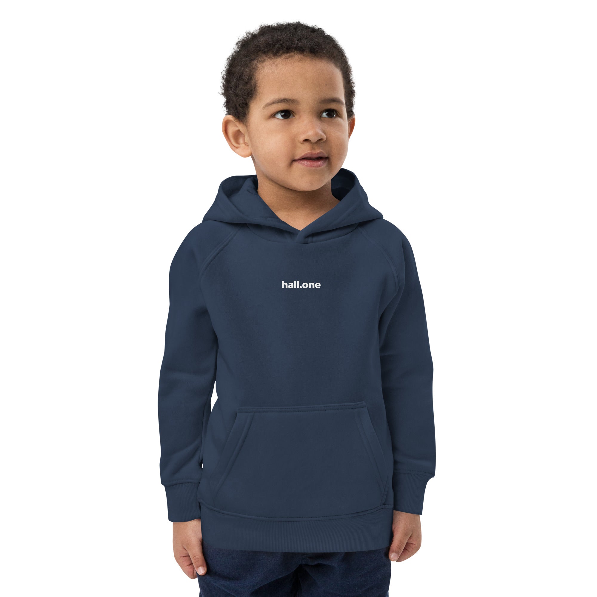 Öko-Kapuzenpullover für Kinder: Kinder Hoodie bedruckbar - Hall.one