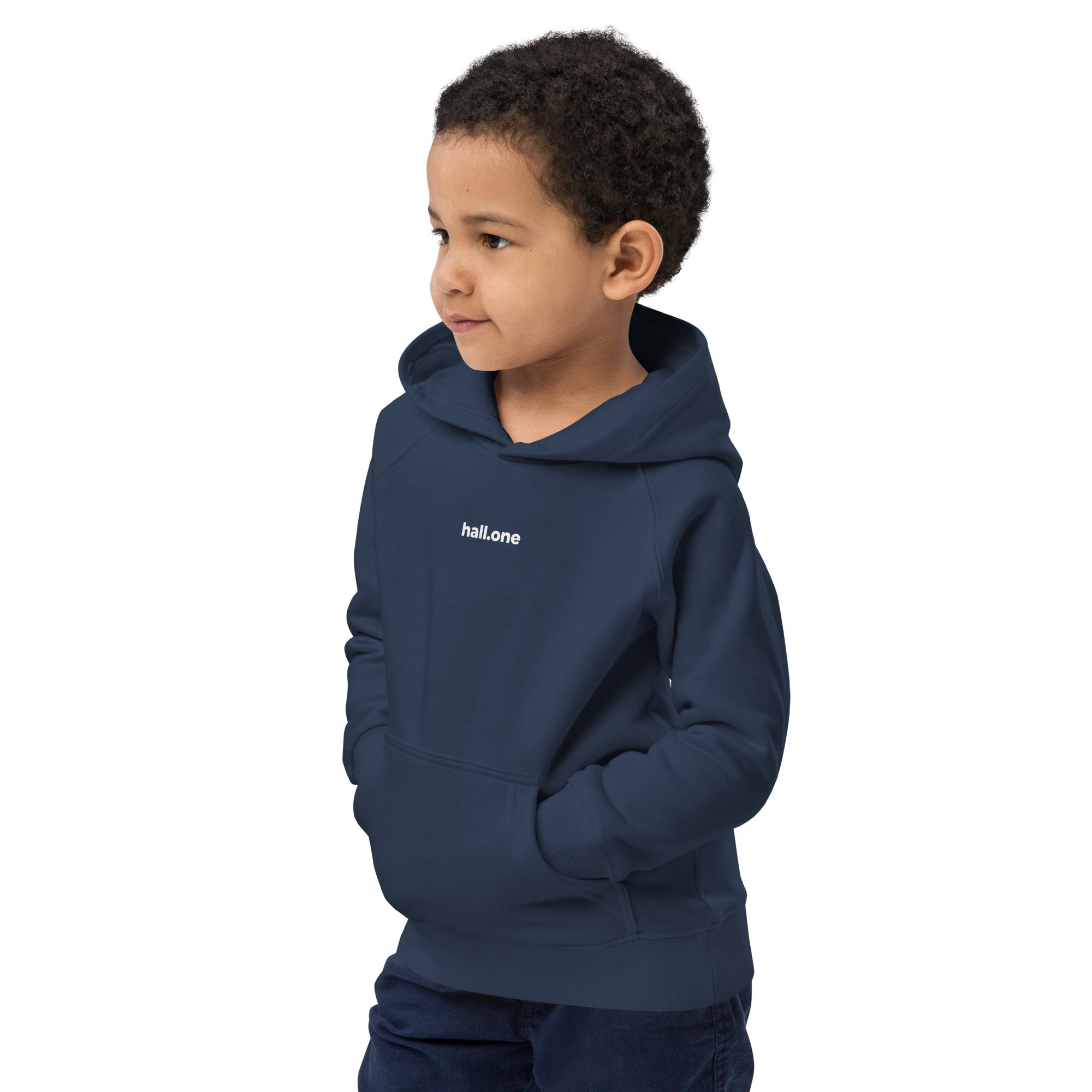 Öko-Kapuzenpullover für Kinder: Kinder Hoodie bedruckbar - Hall.one