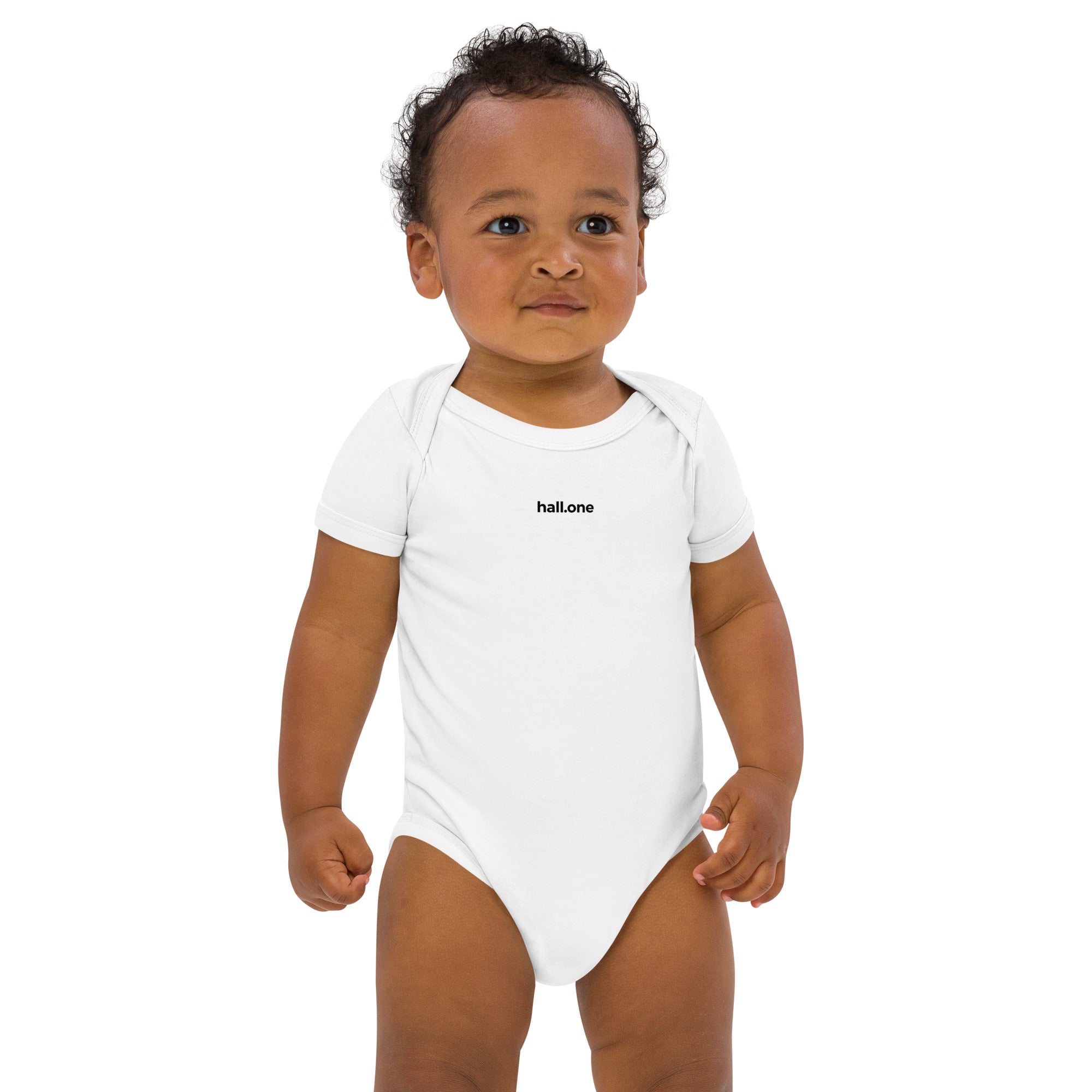 Babystrampler aus Bio-Baumwolle: personalisierbarer Babystrampler - Hall.one