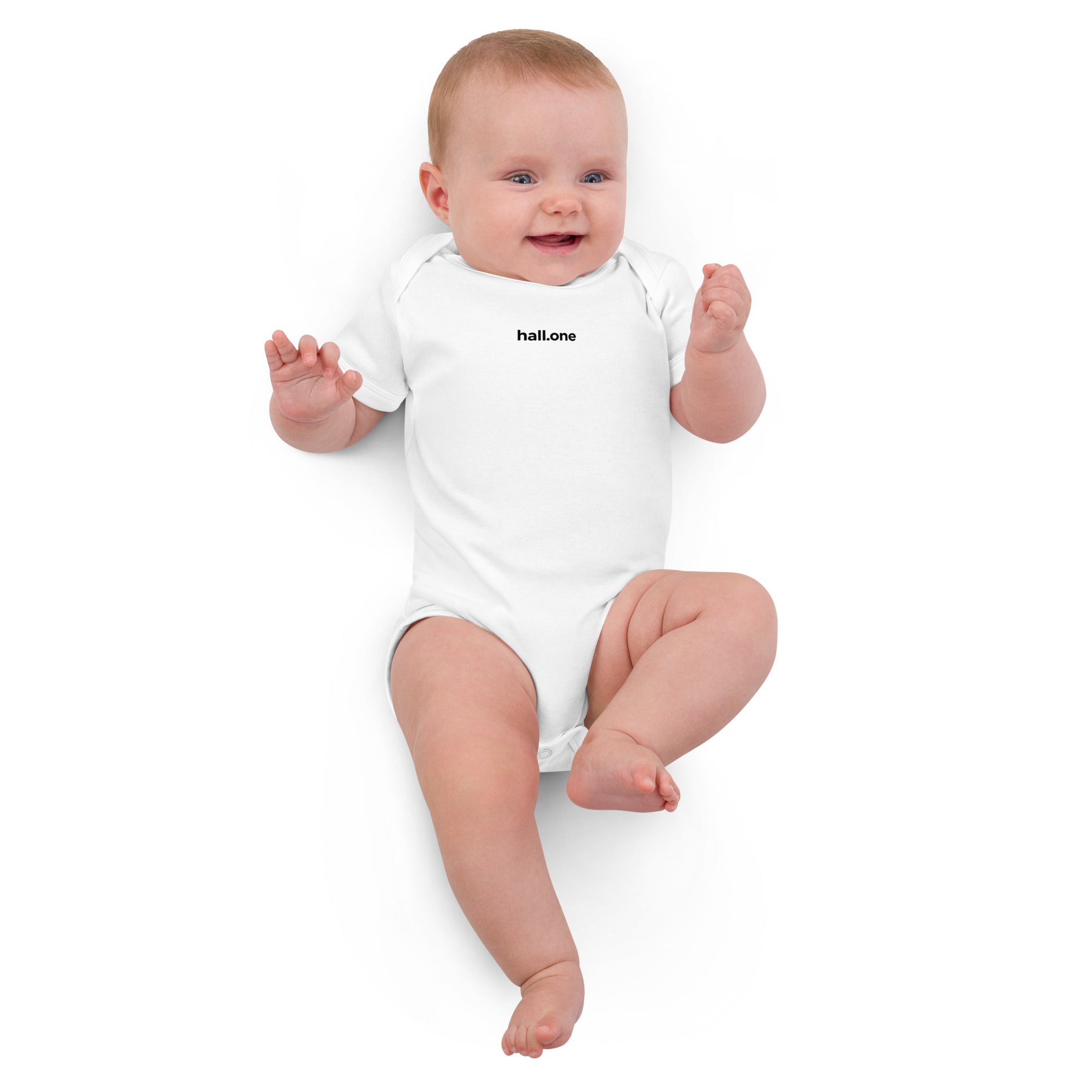 Babystrampler aus Bio-Baumwolle: personalisierbarer Babystrampler - Hall.one