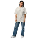 Oversized T-Shirt mit verwaschenem Look: Oversized T-Shirt mit Logo - Hall.one