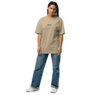 Oversized T-Shirt mit verwaschenem Look: Oversized T-Shirt mit Logo - Hall.one