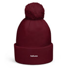 Bommel-Beanie: Wintermütze mit Logo - Hall.one
