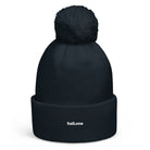 Bommel-Beanie: Wintermütze mit Logo - Hall.one