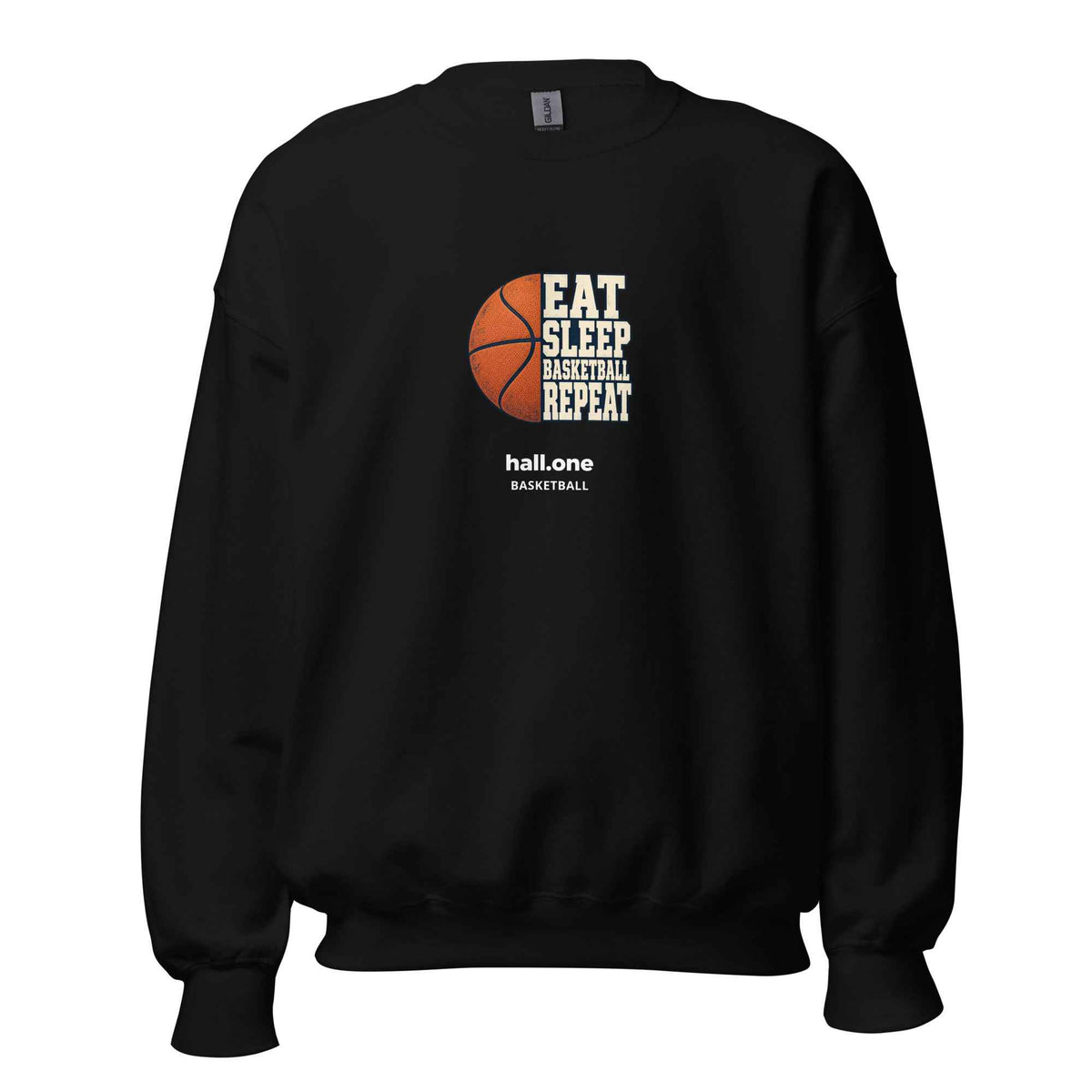 hall.one Unisex Sweatshirt | Eat Sleep Basketball Repeat – Bild 1 von 24