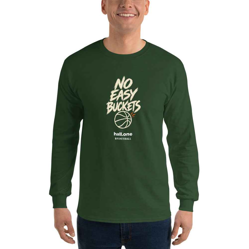 hall.one Herren Langarmshirt | No Easy Buckets – Bild 4 von 12