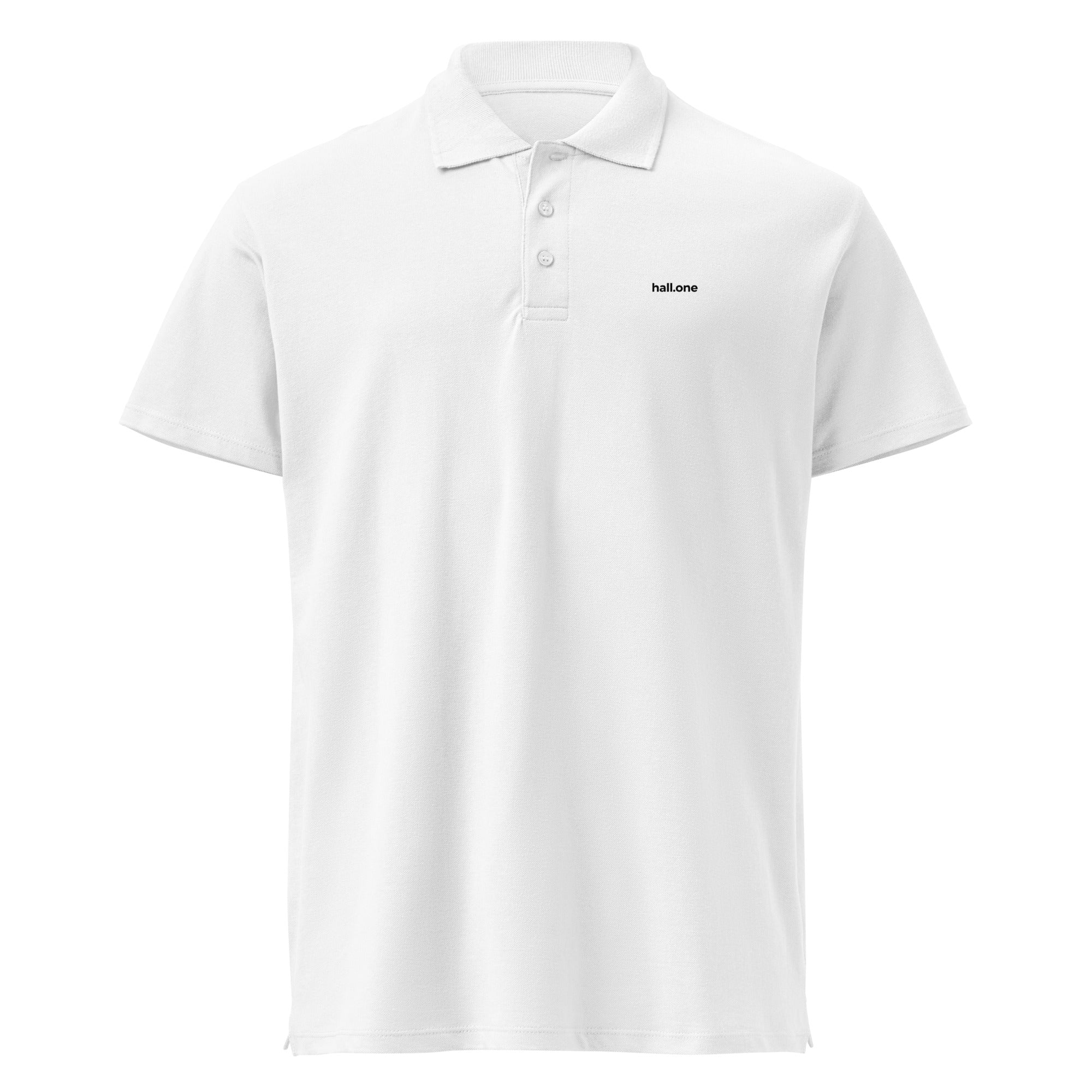 Premium-Piqué-Poloshirt: Poloshirt mit Logo - Hall.one