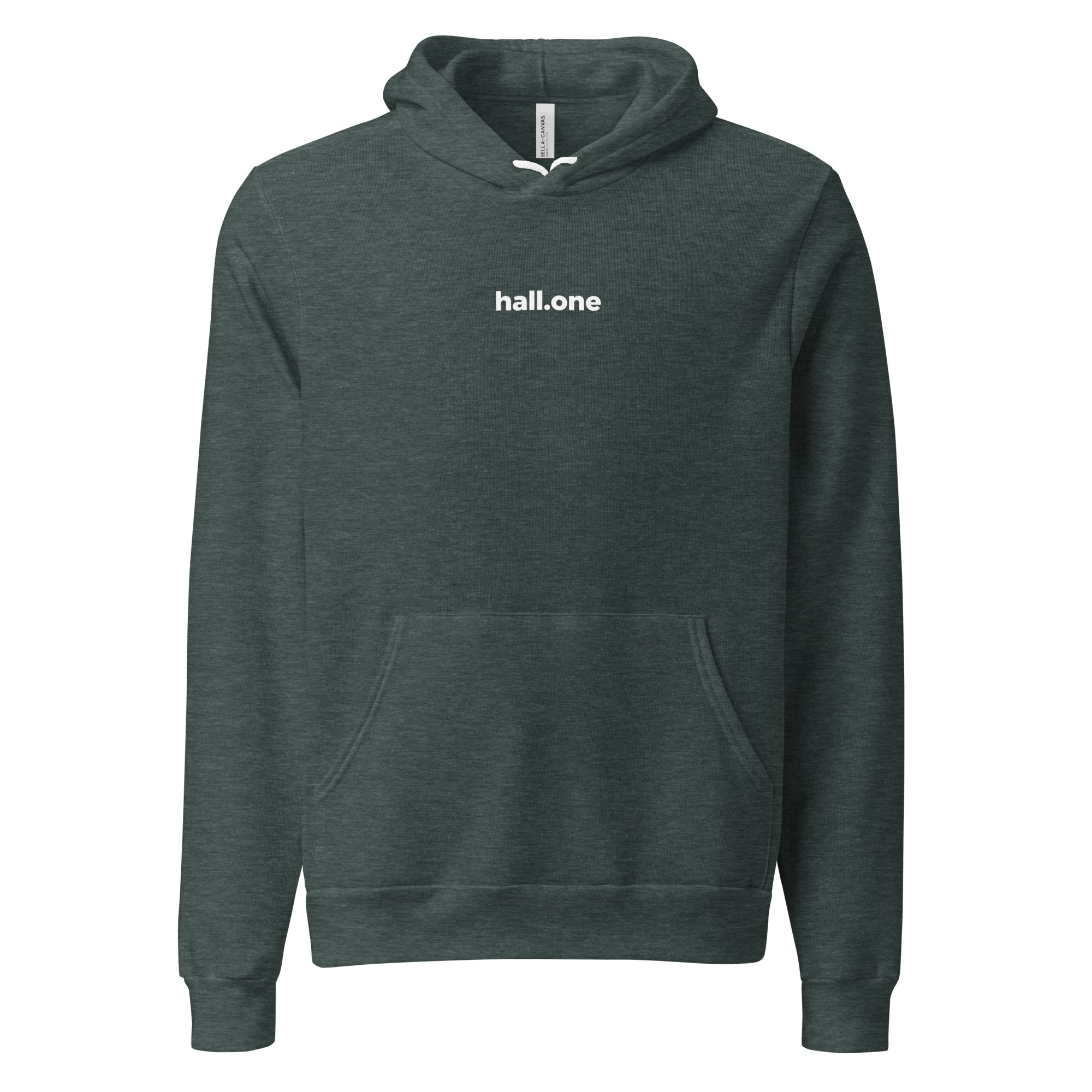 Unisex-Kapuzenpullover: Kapuzenpullover mit Logo - Hall.one