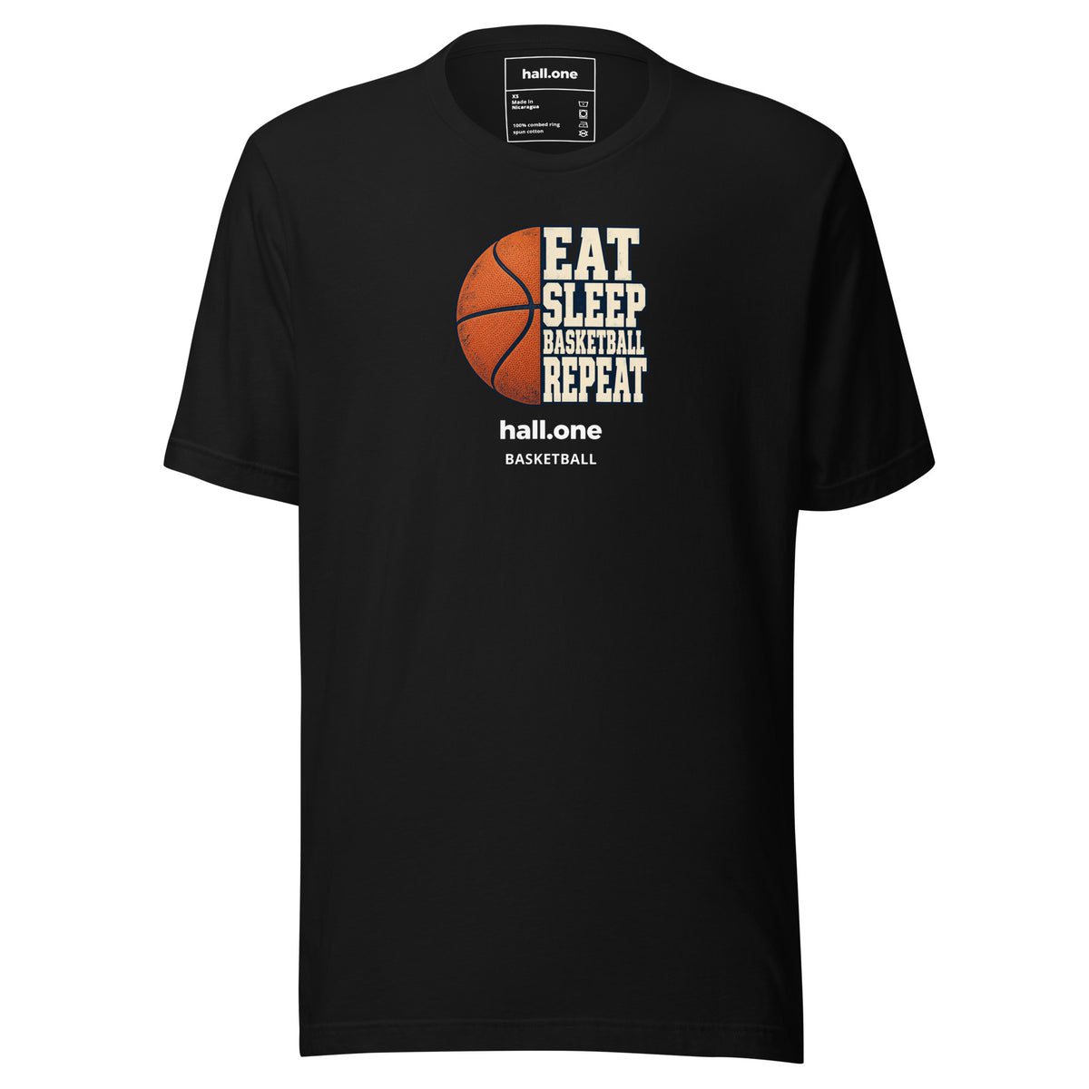 hall.one Unisex T-Shirt | Eat Sleep Basketball Repeat – Image 1 of 28