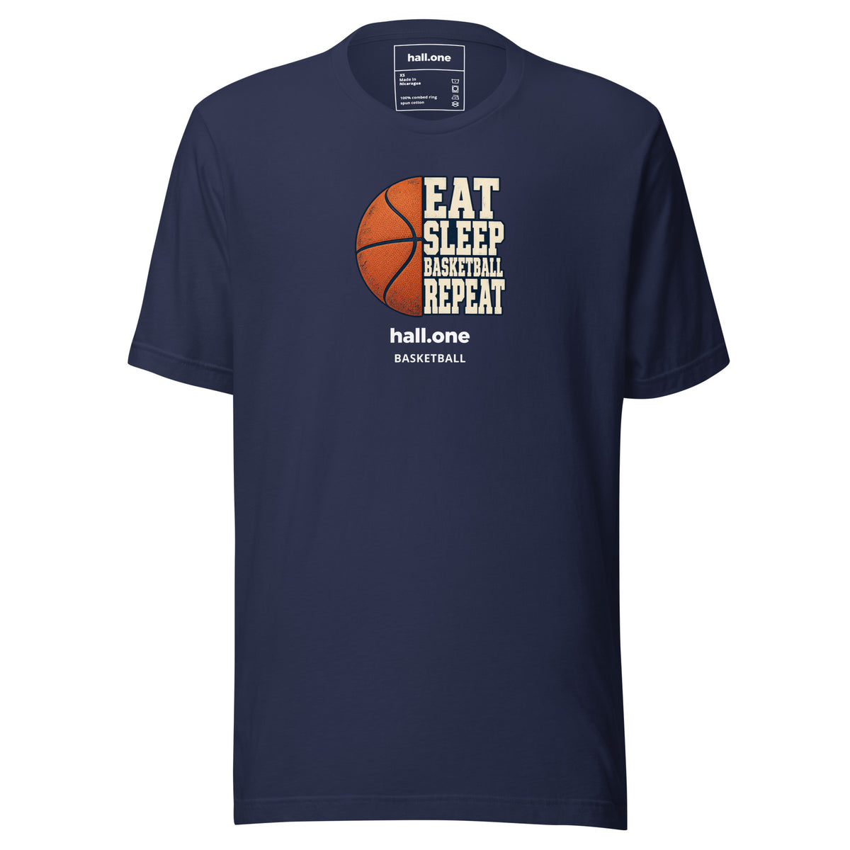 hall.one Unisex T-Shirt | Eat Sleep Basketball Repeat – Image 2 of 28
