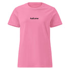 Basic Softstyle T-Shirt für Damen: Damen-T-Shirt mit Logo - Hall.one