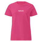 Basic Softstyle T-Shirt für Damen: Damen-T-Shirt mit Logo - Hall.one