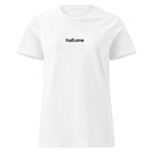 Basic Softstyle T-Shirt für Damen: Damen-T-Shirt mit Logo - Hall.one