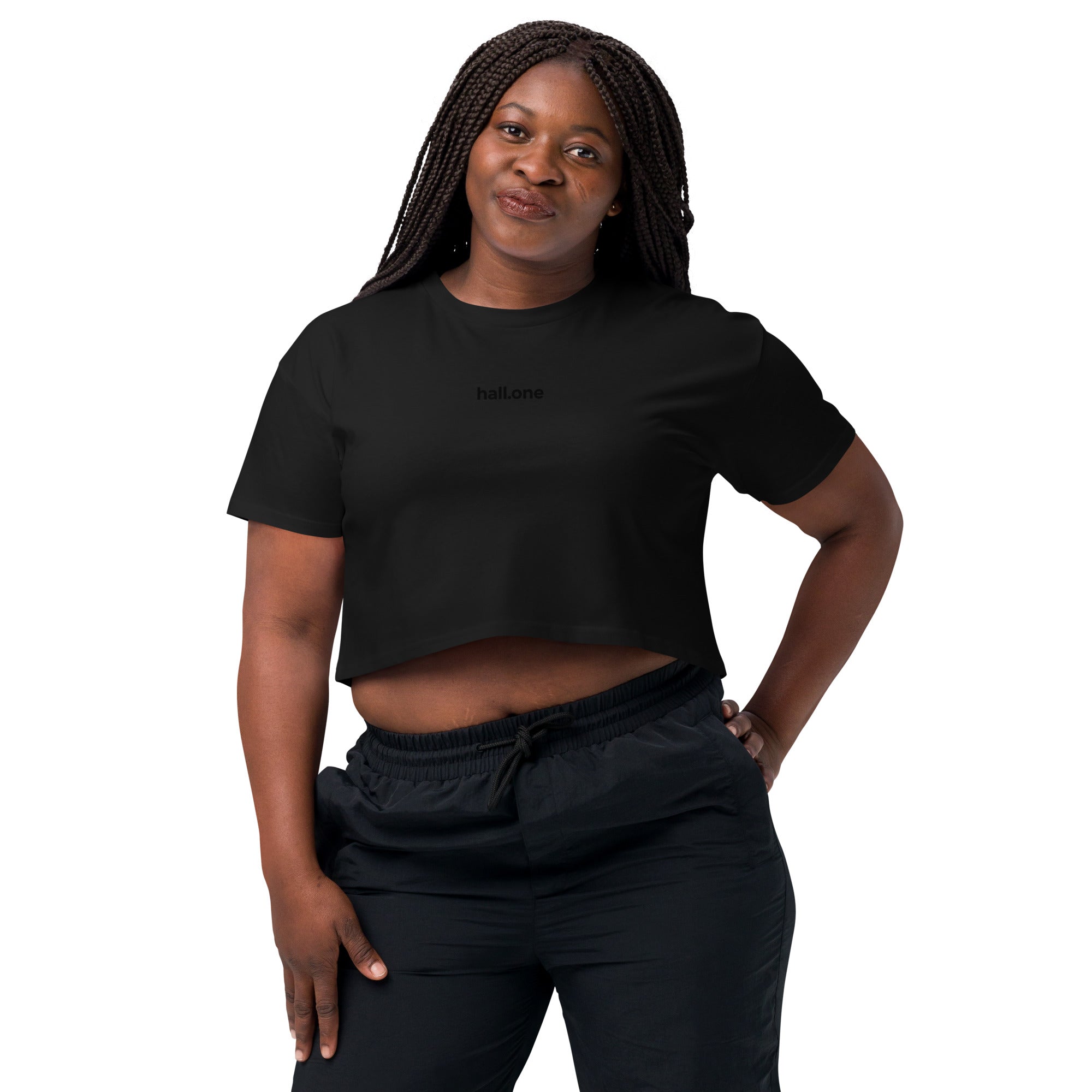 Damen-Crop-Top: Crop-Top bedruckbar - Hall.one