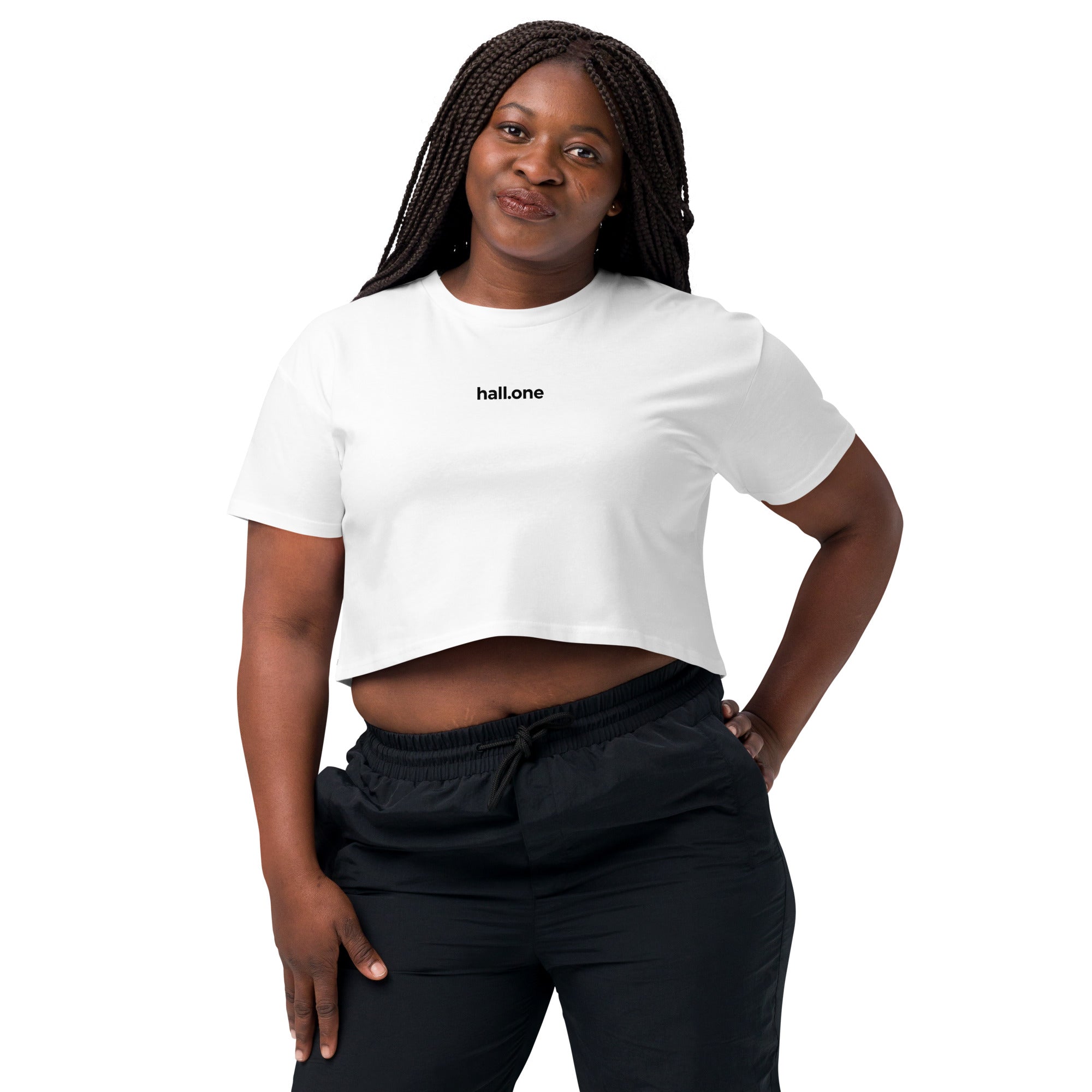 Damen-Crop-Top: Crop-Top bedruckbar - Hall.one