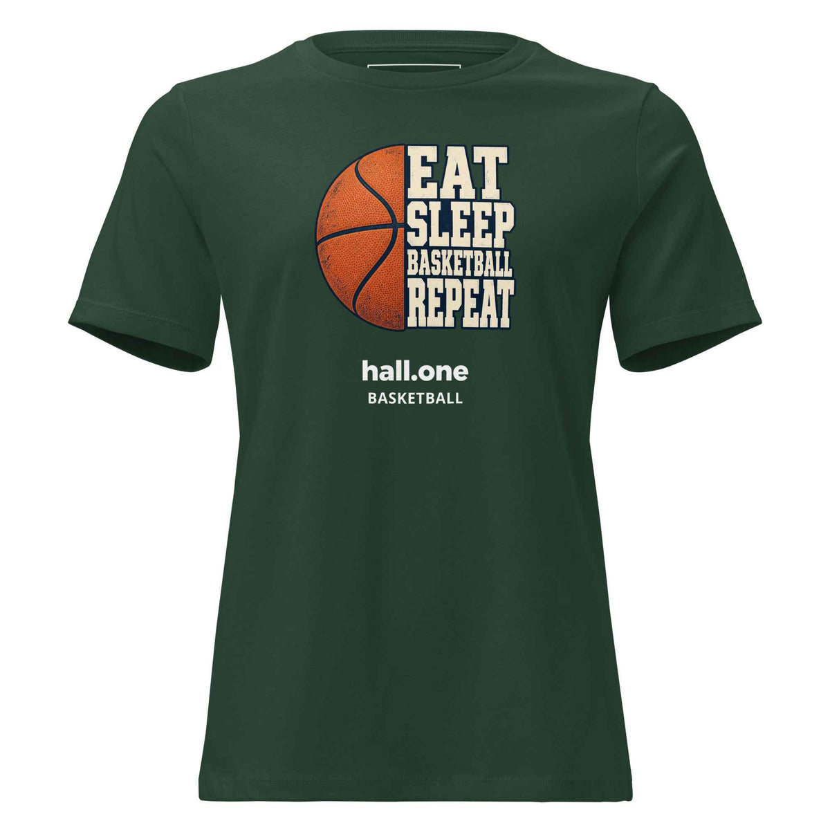hall.one Women’s T-Shirt | Eat Sleep Basketball Repeat – Image 4 of 24
